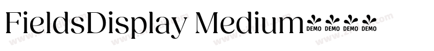 FieldsDisplay Medium字体转换